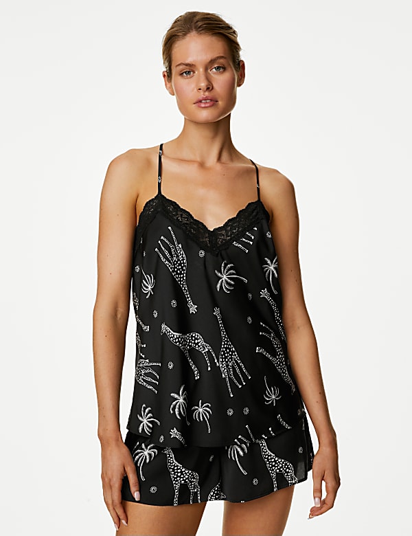 Dream Satin™ Giraffe Print Shortie Set