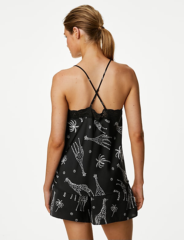 Dream Satin™ Giraffe Print Shortie Set