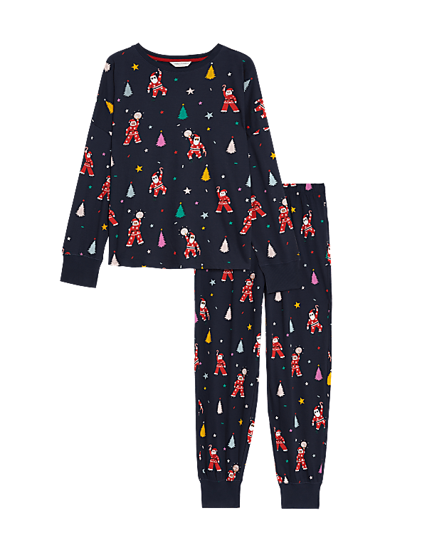 Women's Disco Santa Family Christmas Pyjama Set