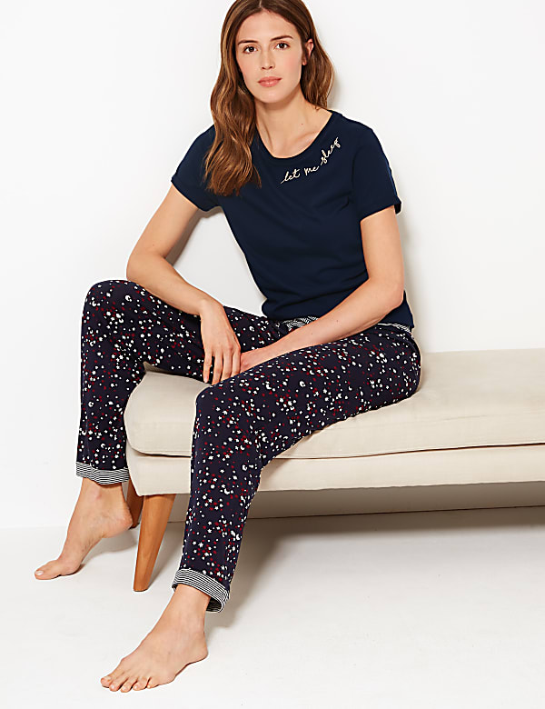 Star Print Pyjama Bottoms