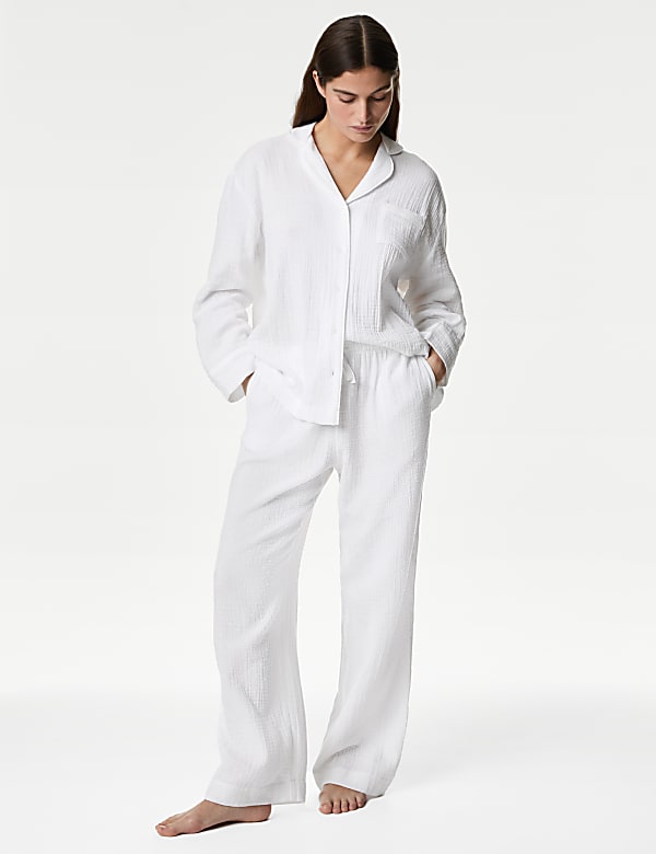 Pure Cotton Revere Pyjama Set - HU