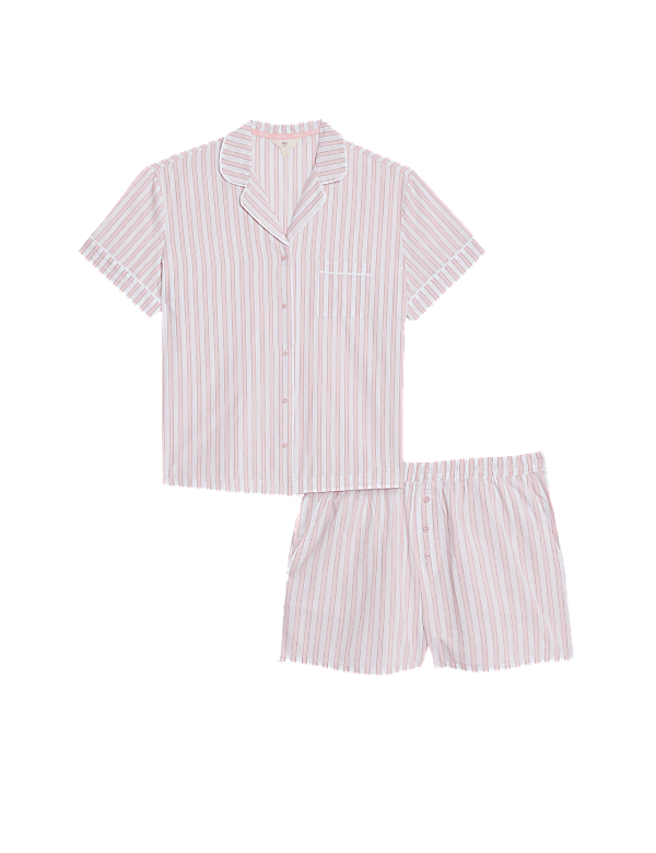 Cool Comfort™ Pure Cotton Striped Shortie Set