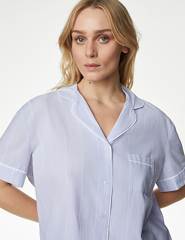Cool Comfort™ Pure Cotton Striped Shortie Set