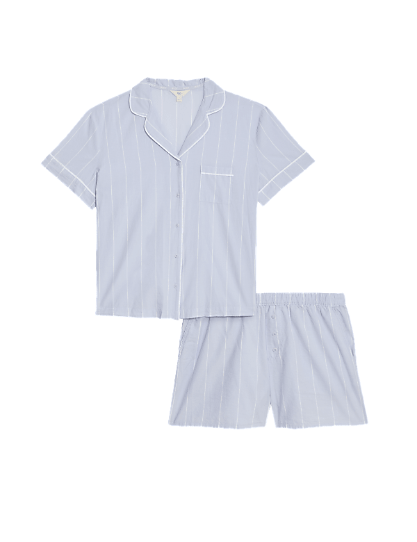 Cool Comfort™ Pure Cotton Striped Shortie Set