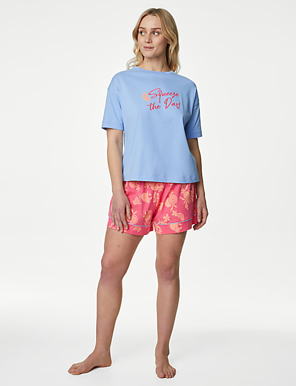 Shortie-Set aus reiner Baumwolle „Squeeze The Day“ - DE