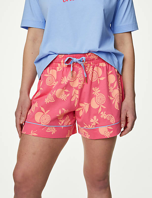 Pure Cotton Squeeze The Day Shortie Set