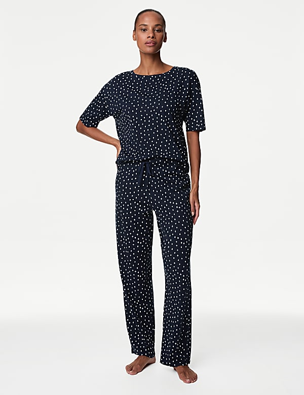 Cotton Modal Polka Dot Pyjama Set