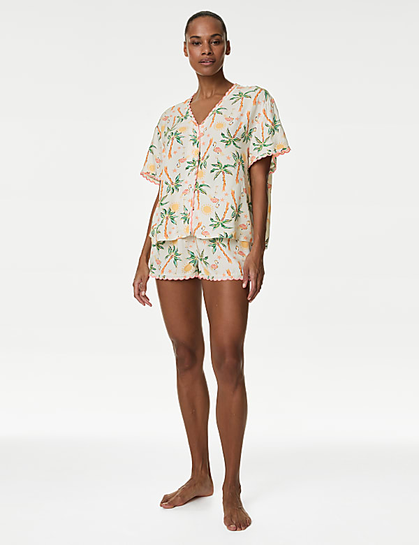 Floral Shortie Set IVORY MIX Pyjama Sets M S CA