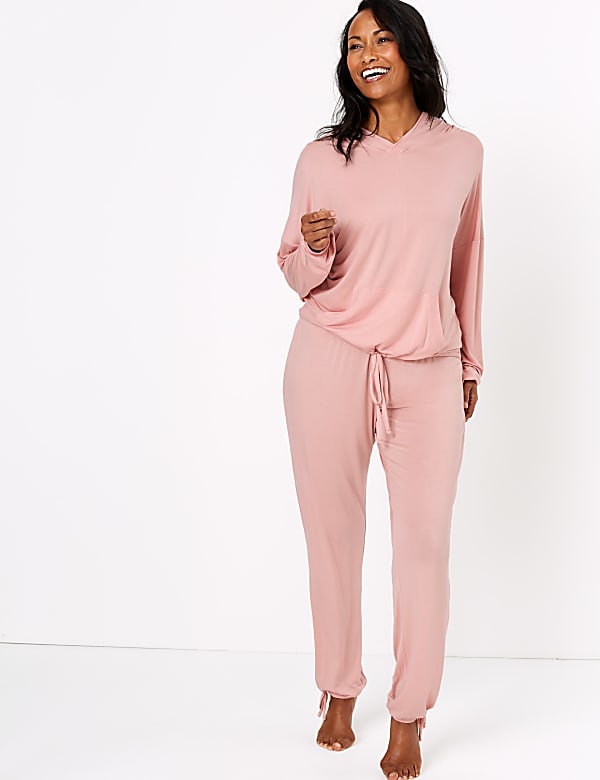 Drawstring Hem Lounge Bottoms