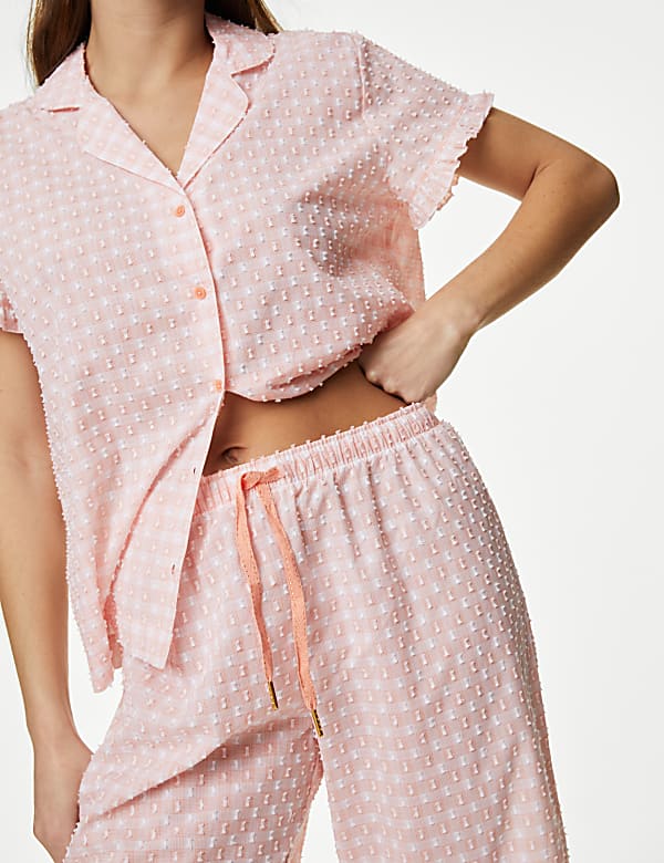 Pure Cotton Gingham Pyjama Set - JP
