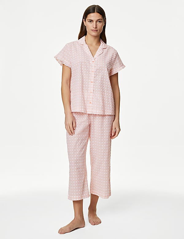 Pure Cotton Gingham Pyjama Set