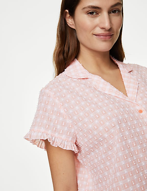Pure Cotton Gingham Pyjama Set