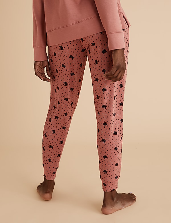 Flexifit™ Lounge Cat Print Cuff Jogger
