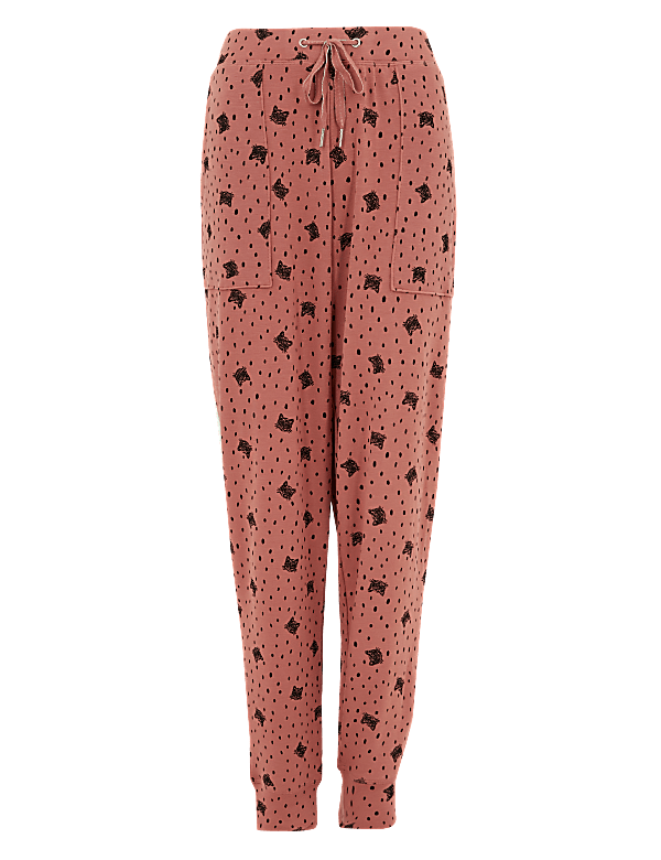 Flexifit™ Lounge Cat Print Cuff Jogger