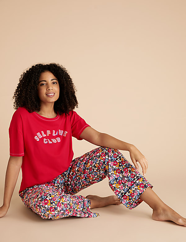 Floral Woven  Pyjama Pants