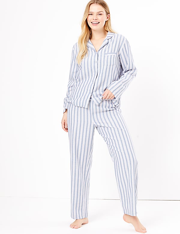 Pure Cotton Striped Pyjama Set