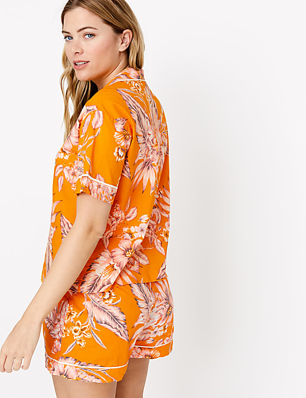 Cotton Tropical Print Pyjama Set