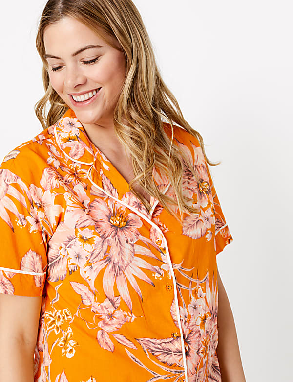 Cotton Tropical Print Pyjama Set
