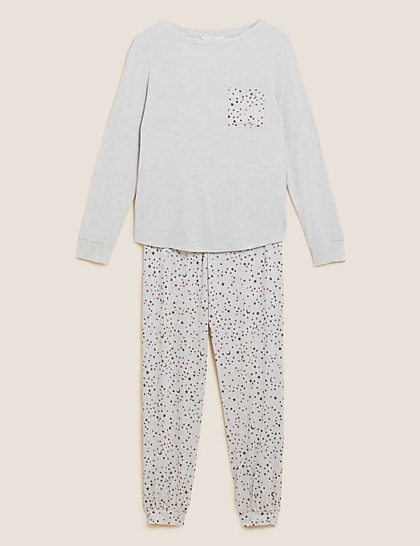 Viscose Printed Jogger Pyjama Set