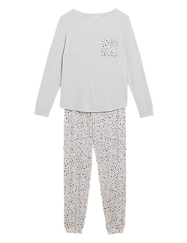Viscose Printed Jogger Pyjama Set