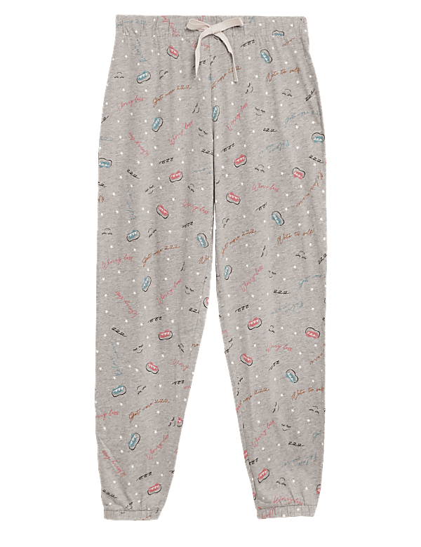 Cotton Printed Cuff Jogger