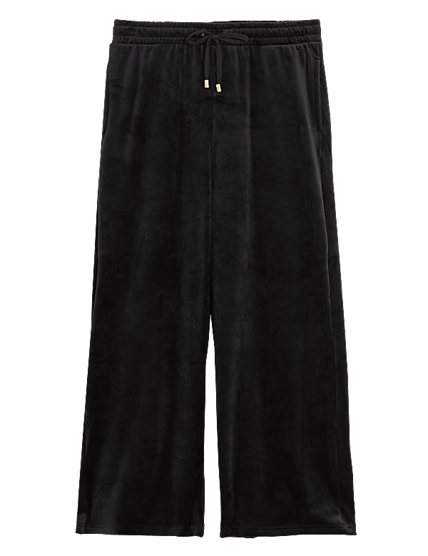 Flexifit™ Velour Lounge Wide Leg Pants