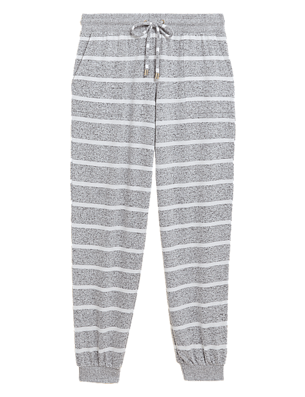 Cosy Knit Lounge Striped Cuff Joggers