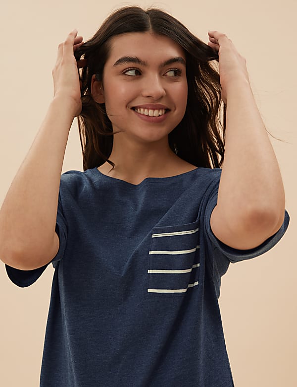 Cotton Striped Pyjama Set
