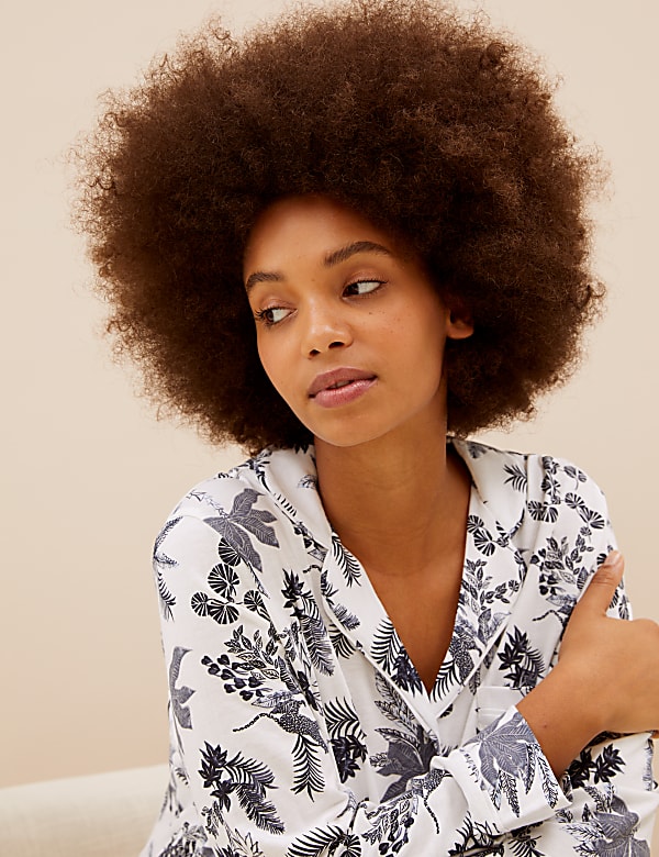 Cotton Modal Revere Collar Pyjama Set