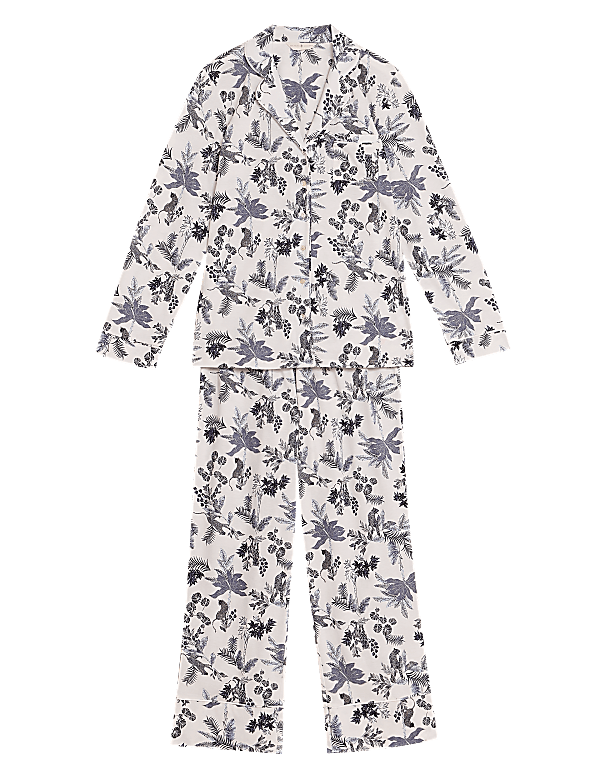 Cotton Modal Revere Collar Pyjama Set