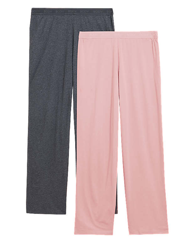 2pk Cotton Modal Cool Comfort™ Pyjama Bottoms