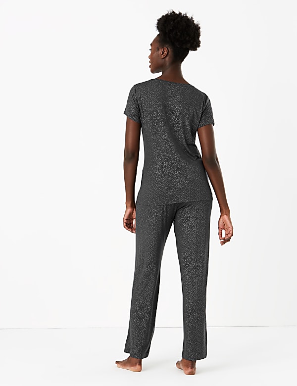 Foil Spot Short Sleeve Pyjama Set