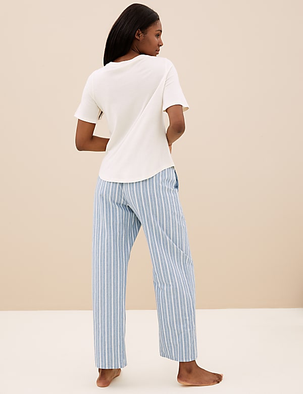 2pk Pure Cotton Pyjama Bottoms