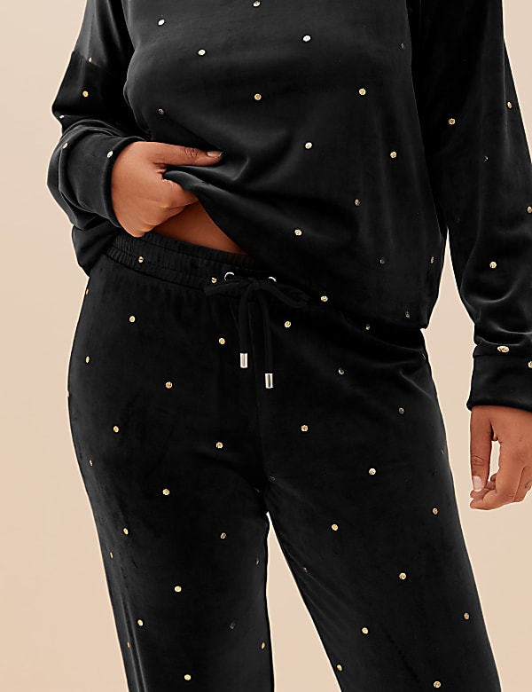 Flexifit™ Velour Foil Spot Lounge Joggers