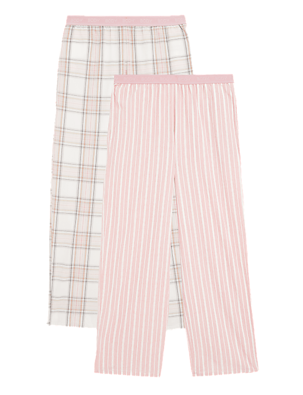 2pk Cotton Pyjama bottoms