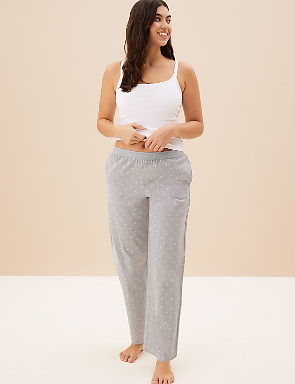 2pk Cotton Pyjama bottoms