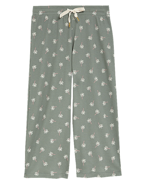 Cotton Blend Waffle Pyjama Bottoms