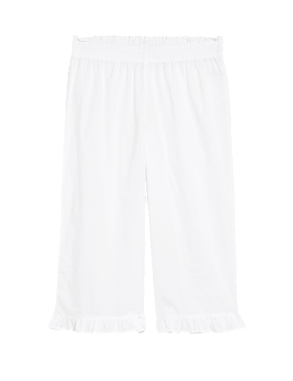 Pure Cotton Cropped Pyjama Bottoms