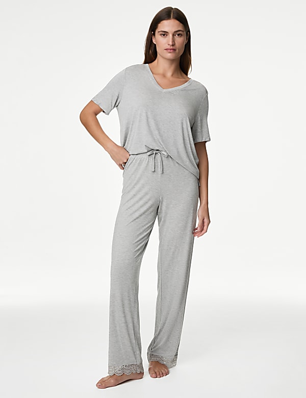 Body Soft™ Lace Trim Pyjama Bottoms - IT