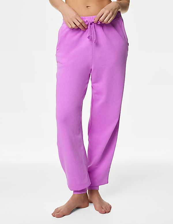 Pure Cotton Cuffed Hem Lounge Joggers