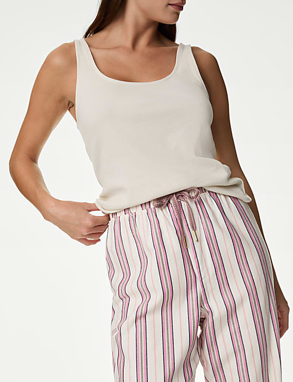 Pure Cotton Striped Pyjama Bottoms