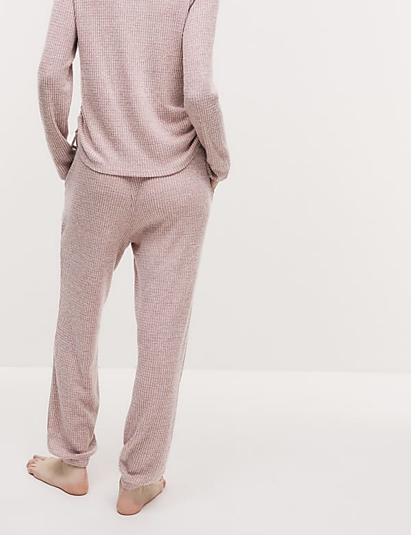 Cosy Waffle Cuffed Hem Lounge Joggers