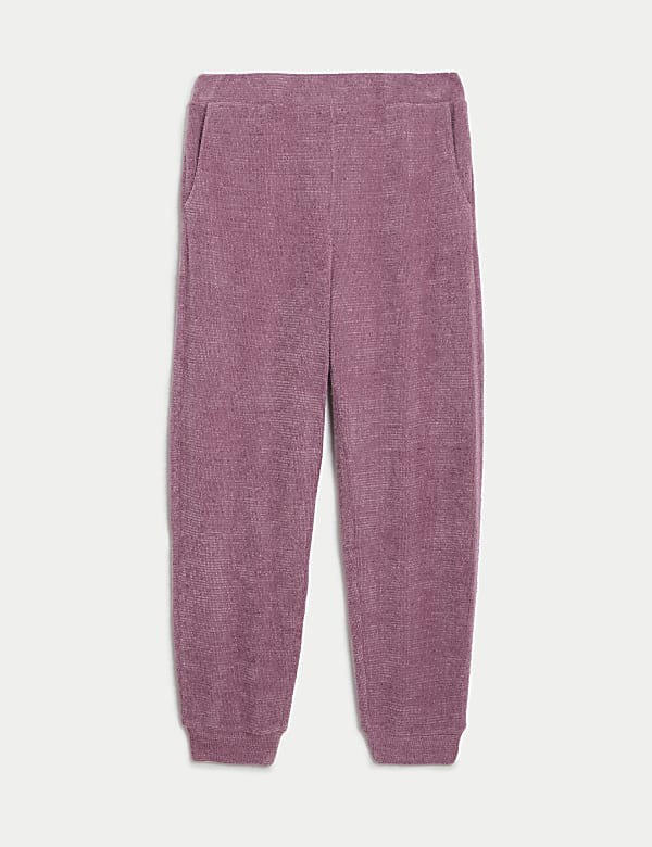 Feather Knit Cuffed Hem Joggers - JE