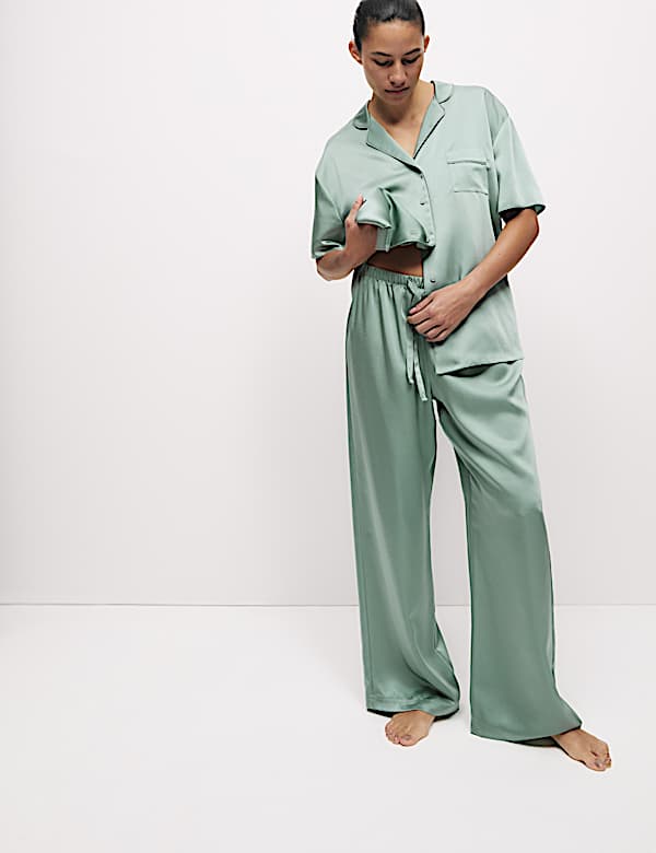 Dream Satin™ Wide Leg Pyjama Bottoms - US