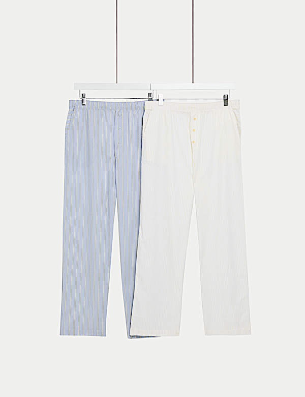 2pk Cool Comfort™ Striped Pyjama Bottoms - VN