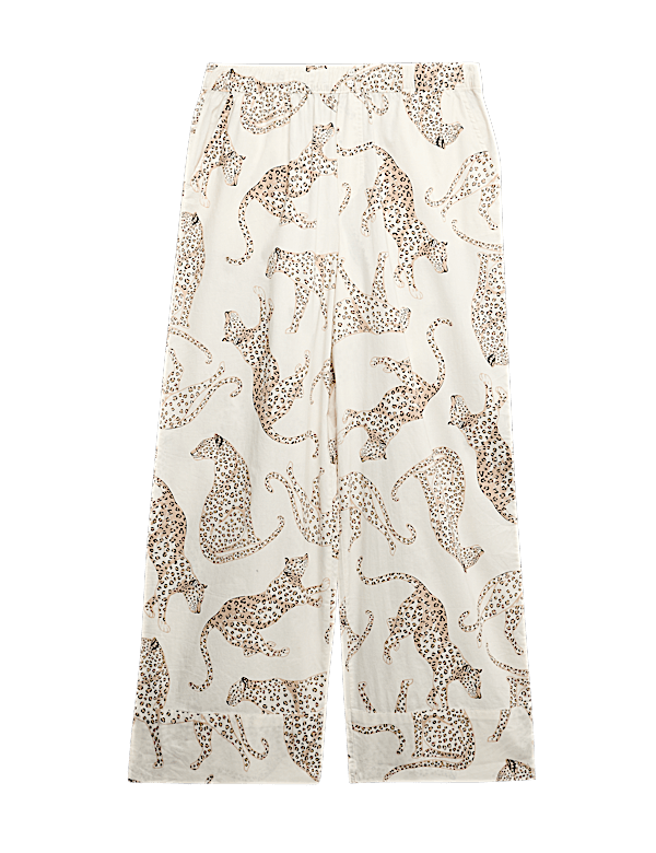 Pure Cotton Animal Print Pyjama Bottoms