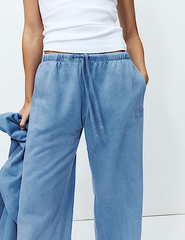 Cotton Rich Wide Leg Lounge Joggers - AL