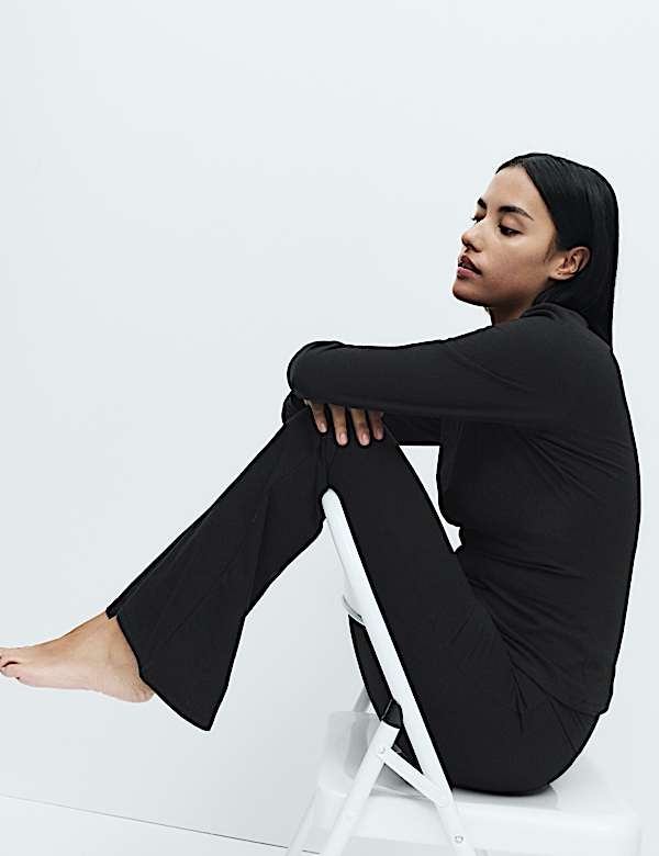 Cotton Rich Flared Lounge Joggers - EE