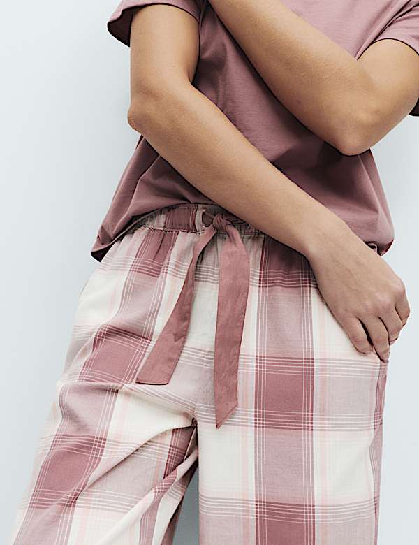 2pk Pure Cotton Printed Pyjama Bottoms - FR