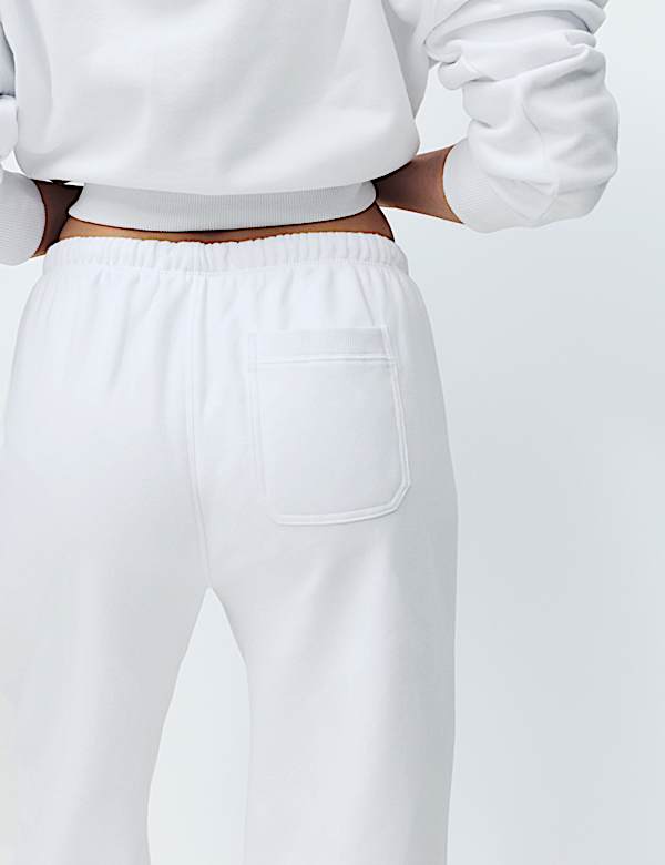 Pantalon de jogging d&rsquo;int&eacute;rieur coupe large en coton envers bross&eacute; - BE